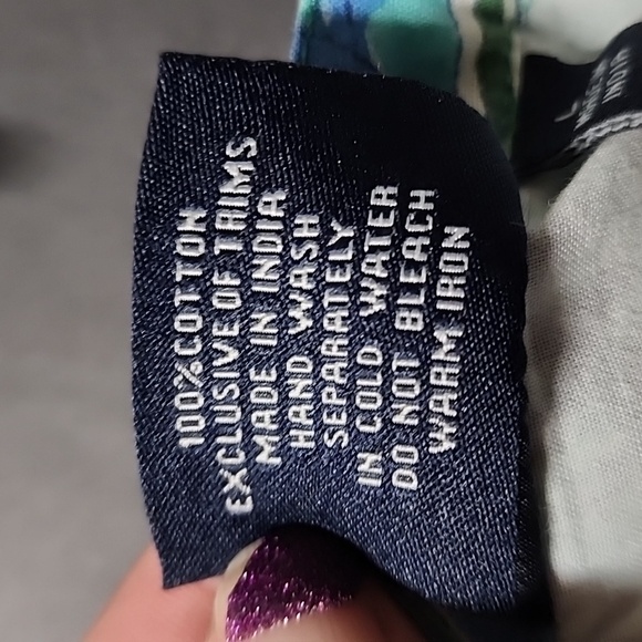 Madison Mathews High Waisted Floral Peach sz Large - Picture 2 of 10